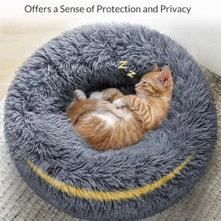 Soft dog bed round
