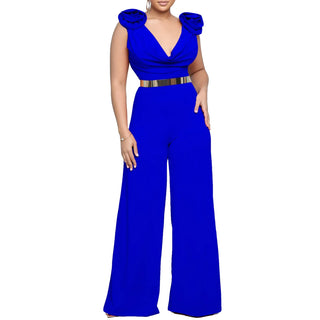 New Fashion Turtleneck Fitted Waist Jumpsuit