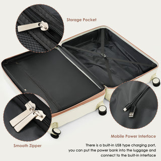 Durable Spinner Wheels Suitcase Set