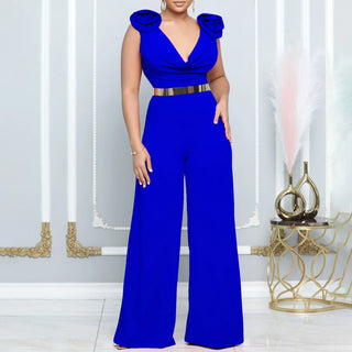 New Fashion Turtleneck Fitted Waist Jumpsuit