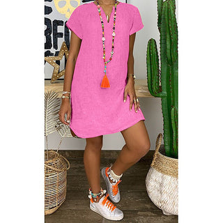 Women Short Sleeve Beach Sundresses