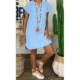 Women Short Sleeve Beach Sundresses