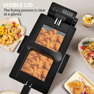 Stainless Steel Countertop Electric Deep Fryer