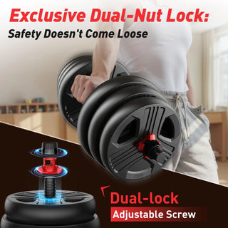 Adjustable 5 in 1 Dumbbell Weights Set