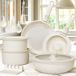 Sensor Handles Ceramic Cookware Set