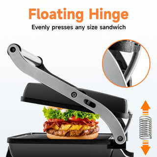 Electric Panini Sandwich Griddle Press