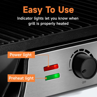 Electric Panini Sandwich Griddle Press