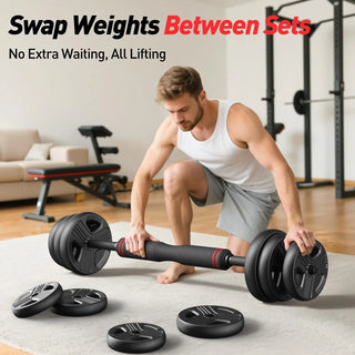 Adjustable 5 in 1 Dumbbell Weights Set