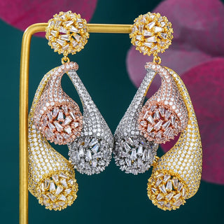 Luxury Super Bridal Pendant Earring