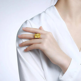 Trendy Delicate Luxury Citrine Stone Rings