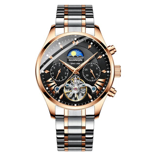 GUANQIN 2025 Business Watch Men Automatic Luminous Clock Man Tourbillon Waterproof Mechanical Watch Top Brand Relogio Masculino