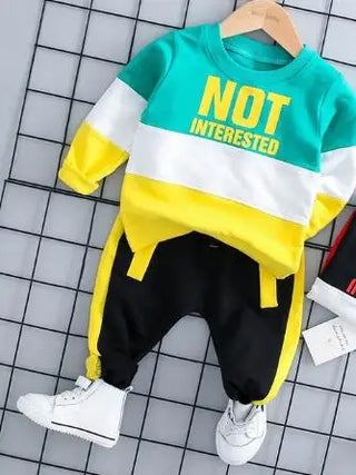Spring Autumn Children Active Clothing Sports Suit For Girls Letter Zipper Outerwear Long Sleeve Boys Set Kids Casual Tracksuit