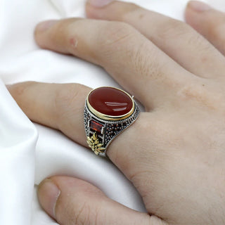 Vintage Handmade Men's Holiday Party Ring