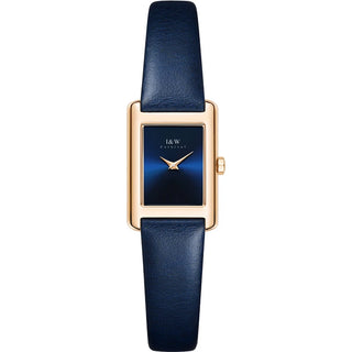 I&W Simple Square Watches for Woman Luxury Switzerland Quartz Wristwatches Women Sapphire Leather Waterproof Relogio Feminino