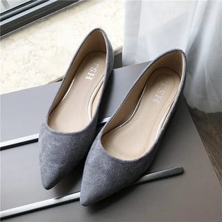 Pointed Toe Shallow Mouth Slip on Shoes