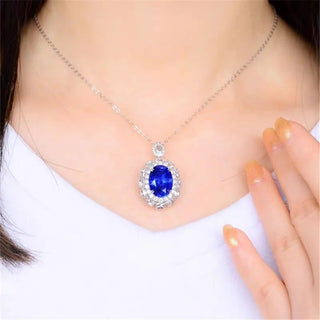 Natural Sapphire Treasure Necklace Pendant