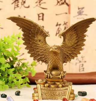 Copper Statue  Kaiguang pure copper Dapeng exhibition wings Eagle display parts exhibition grand plan copper Eagle office Fengsh