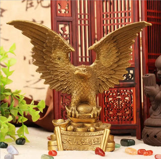 Copper Statue  Kaiguang pure copper Dapeng exhibition wings Eagle display parts exhibition grand plan copper Eagle office Fengsh