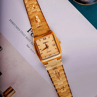 Men's 24K Gold Plated Quartz Watch