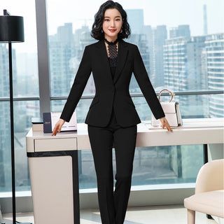 Luxury Office Lady 2Pcs Pant Suit