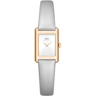 I&W Simple Square Watches for Woman Luxury Switzerland Quartz Wristwatches Women Sapphire Leather Waterproof Relogio Feminino
