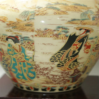 Old Glaze Collectible Porcelain Painted Vases