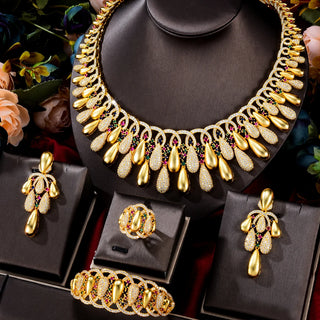 Luxury Bridal Gorgeous 4pcs Jewelry Sets