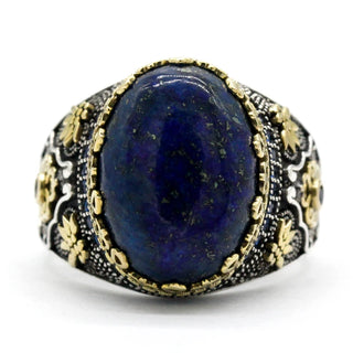 Vintage Engraving Design Red Zircon Ring
