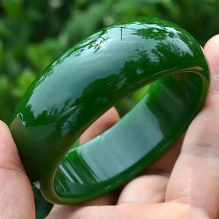 Genuine Emerald Lucky Amulet Bangles