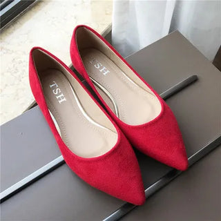 Pointed Toe Shallow Mouth Slip on Shoes