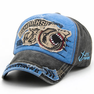 CNTANG Men Baseball Cap Cotton Fashion Shark Embroidery Casual Visor Hat For Women Snapback Brand Hip Hop Caps Unisex Gorras