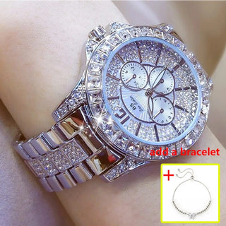 Luxury Brand Quartz Diamond Wristwatch