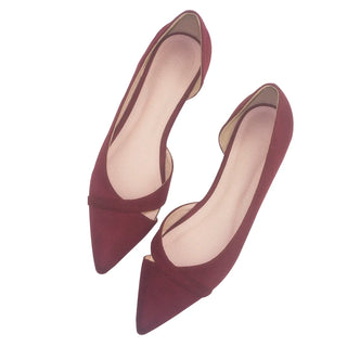 Pointed Toe Simple Concise Style Shoes