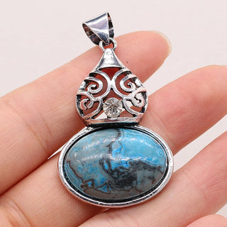 Vintage Quartz Stone Crystal Pendants