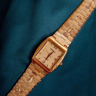 Men's 24K Gold Plated Quartz Watch