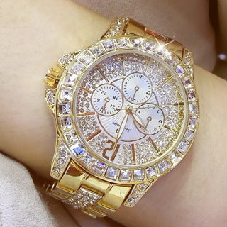 Luxury Brand Quartz Diamond Wristwatch