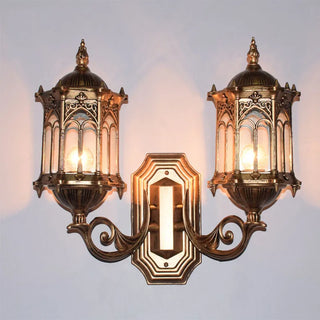 Double Heads Outdoor Wall Lamp