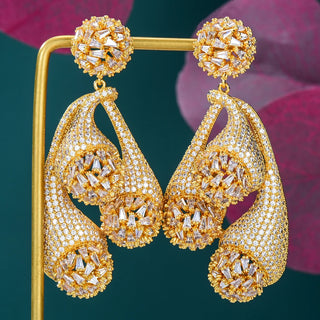 Luxury Super Bridal Pendant Earring