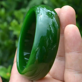 Genuine Emerald Lucky Amulet Bangles