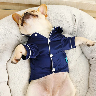 French Bulldog Pet Dog Silk Pajamas
