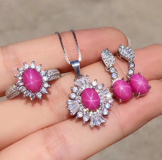 Fine Sterling Silver Luxury Jewelry Set