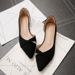 Pointed Toe Simple Concise Style Shoes