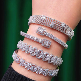 GODKI Luxury Trendy Saudi Arabia Bangle Ring  Jewelry Sets For Women Wedding Party Indian Dubai brincos para as mulheres 2023