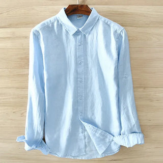Italy Design Linen Long-sleeved Shirt
