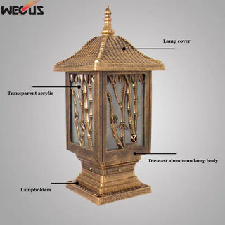 Outdoor Villa Courtyard Pillar lamp