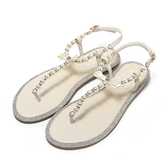 Elegant String Beads Beach Sandals