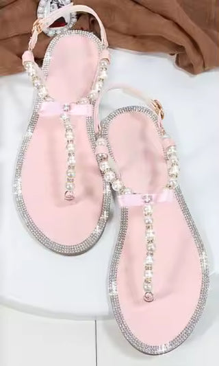 Elegant String Beads Beach Sandals