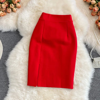 Office Ladies High Waist Work Skirts