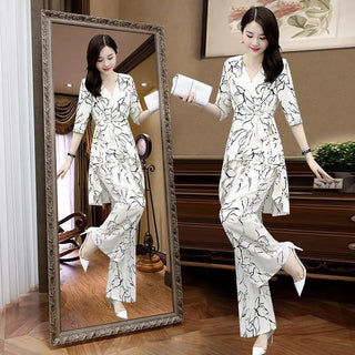Korean Style Printed Office Outfits