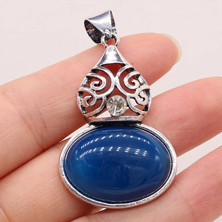 Vintage Quartz Stone Crystal Pendants